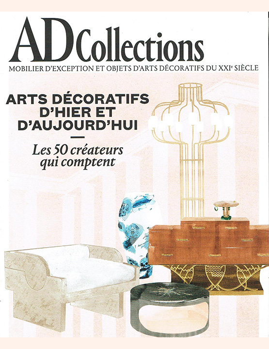 Pièces du créateur Jean-Luc Le Mounier à l'exposition AD Collections au Musée d'Art Moderne de Paris